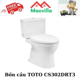 BỒN CẦU CAO CẤP TOTO CS302DRT3 CHÍNH HÃNG GIÁ RẺ