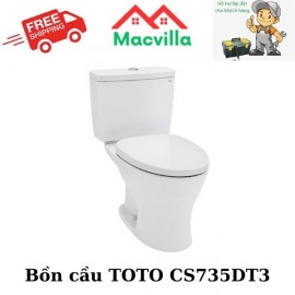 BỒN CẦU CAO CẤP TOTO CS735DT3 CHÍNH HÃNG GIÁ RẺ