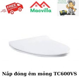 NẮP ĐÓNG ÊM MỎNG THIẾT KẾ CHO BÀN CẦU THÂN DÀI TC600VS